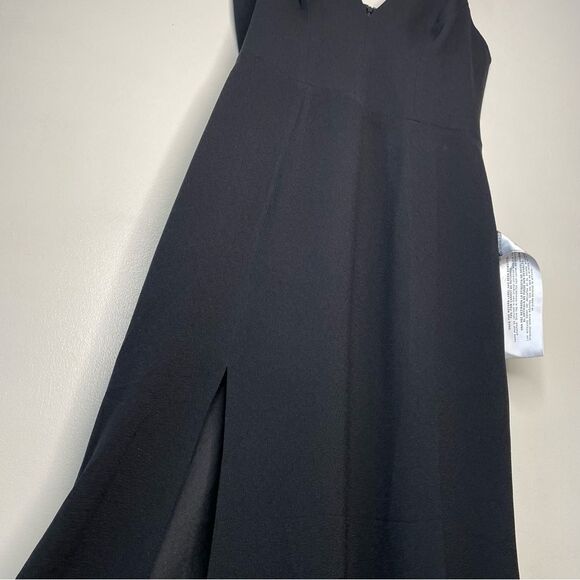 Dress the Population Dress Sandra Gown V Neck Long Prom Cocktail Black Large - Picture 9 of 15